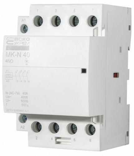 Модульный пускатель Аско MK-N 4P 40A 4NO (A0040030033) - фото 2