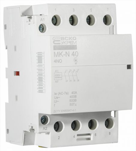 Модульный пускатель Аско MK-N 4P 40A 4NO (A0040030033) - фото 3