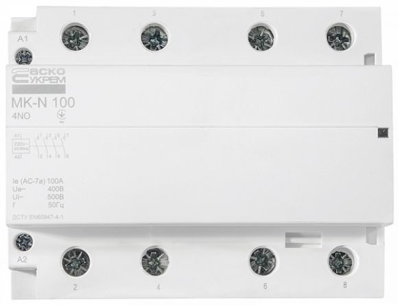 Модульный пускатель Аско MK-N 4P 100A 4NO (A0040030039) - фото 1