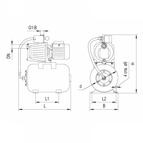 Насосна станція Rudes AUJET 100 / 24L - фото 3