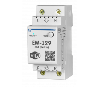 Реле контроля напряжения Новатек ЕМ-129 с функцией WI-FI