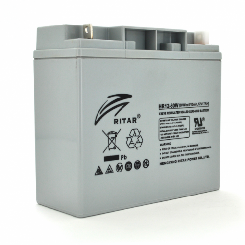 Аккумуляторная батарея RITAR HR1260W, 12V 17.0Ah (17180) - фото 1
