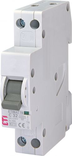 Автоматичний вимикач ETI ETIMAT 6 1p N (1мод.) C 32A (2191127) - фото 1