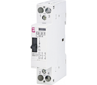 Контактор модульный ETI R-R 20-20 230V AC (ручн.управл.) (2464040)