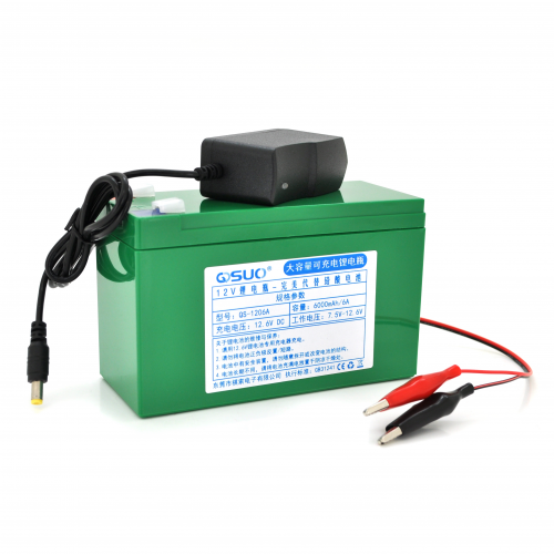 Аккумуляторная батарея QSuo QS-1206A 12V 6A (18299)+зарядное устройство - фото 1
