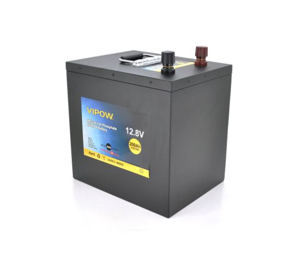 Акумуляторна батарея Vipow 12,8 V 200Ah (21281) - фото 1