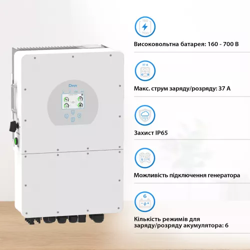 Инвертор гибридный DEYE SUN-15K-SG01HP3-EU-AM2 - фото 3