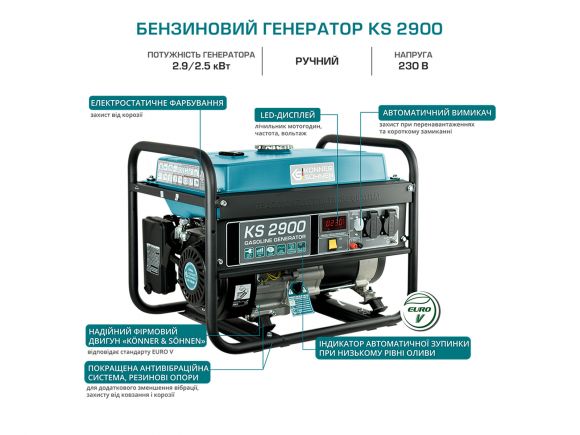 Генератор бензиновый Konner&amp;Sohnen KS 2900 - фото 6