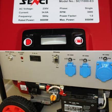 Генератор бензиновый SENCI SC13000E - фото 4