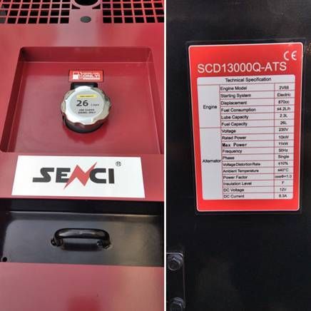 Генератор дизельний SENCI SCD13000Q-ATS - фото 4