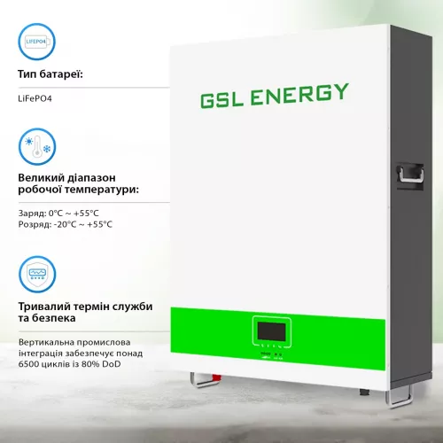 Аккумуляторная батарея GSL 51.2v 100AH 5.12kwh (GSL051100AB-GBP2) - фото 5