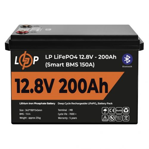 Акумулятор LP LiFePO4 12V (12,8V) - 200 Ah (2560Wh) (20198) - фото 1