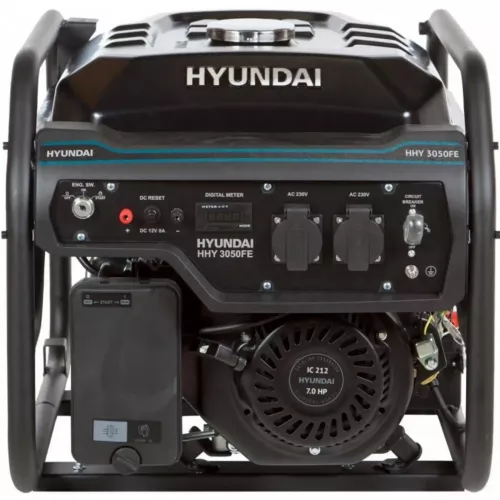 Генератор бензиново-газовий Hyundai HHY 3050FE - фото 2