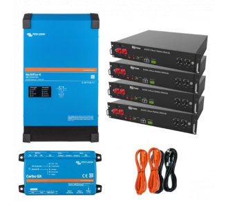 Система бесперебойного питания 4 кВт (9,6кВт·ч) VictronEnergy MultiPlus-II GX + Dyness B4850 (1 фаза) Система бесперебойного питания 4 кВт (9,6кВт·ч) VictronEnergy MultiPlus-II GX + Dyness B4850 (1 фаза)