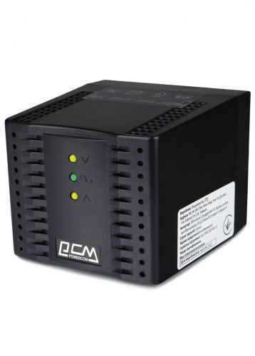 Стабилизатор напряжения Powercom TCA-600 Black 4*Schuko - фото 3
