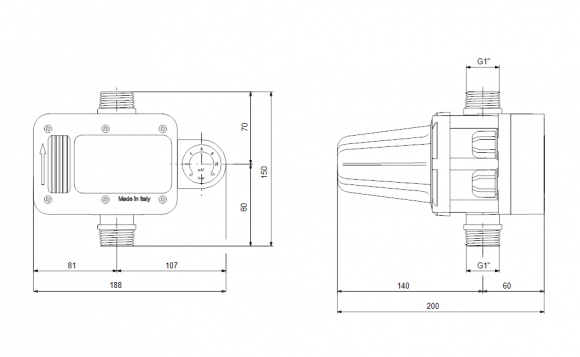 Реле давления Grundfos PM Plus 93264954 - фото 2