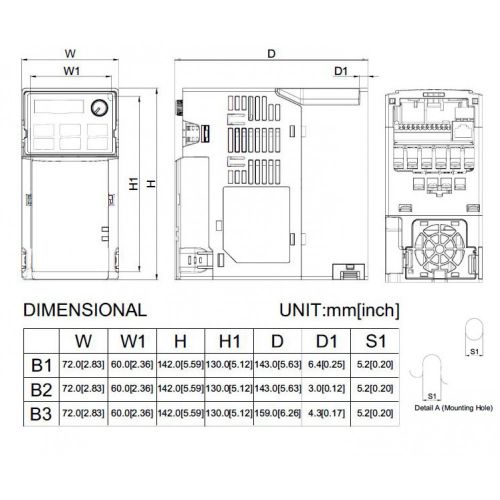 Преобразователь частоты Delta Electronics VFD2A7MS43AFSAA - фото 2