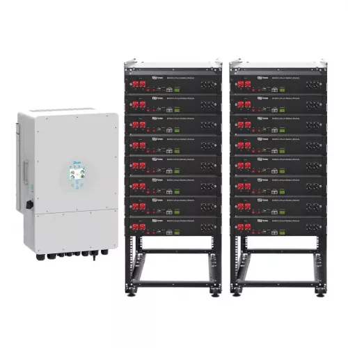 Система бесперебойного питания Deye SRV32.2-3DE12K1-LDY38.4K1-1 12kW 38.4kWh 16BAT LiFePO4 - фото 1